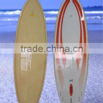 Bamboo design fiberglass Stand up paddle board EPS sup board