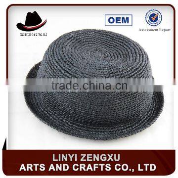 Fashionable new style plain straw natural grass boater hat