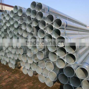 fine quality and with a high admiration galvanized steel pipe with blue color strips two ends