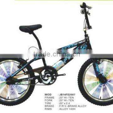 2014 hot sell FS2007 bmx PULLY 20" Freestyle bike