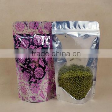 Made in china clear aluminum foil bags with window