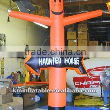 haunted house air dancer with arrow