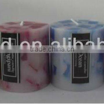 2013 latest design, plant aroma pillar candle