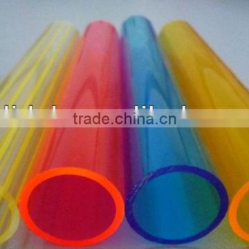 Transparent,colorful, big size,high quality, PMMA perspex pipe