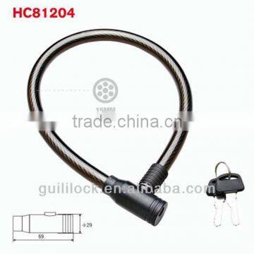 HC81204 steel cable lock bicycle lock /motor lock