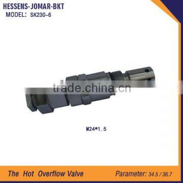 SK230-6 Overflow valve /directional valves/flush valve/manual flush valve engine parts for excavator