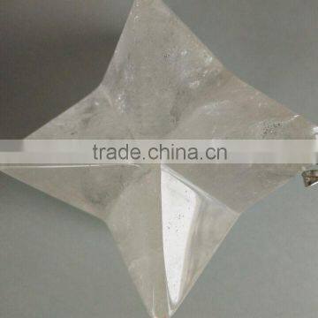Wholesale Natural Elegent Portable Clear Crystal star shaped crystal gift craft