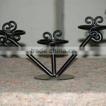 Wrought iron wedding candelabra