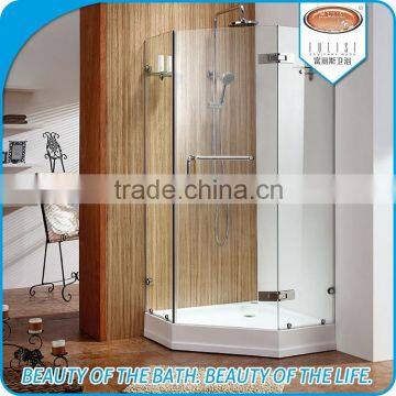 Hot 8mm Corner Tempered Glass Shower Enclosures For Home