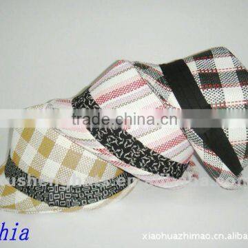 2012fashion straw fedora hat.straw hat with band