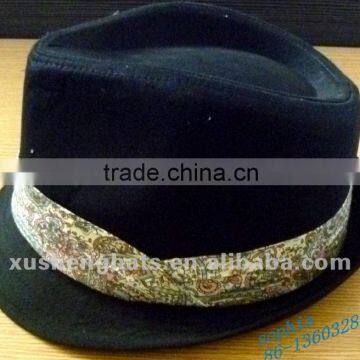 Cotton Fedora trilby hat.cotton fedora hat.hot sell hat