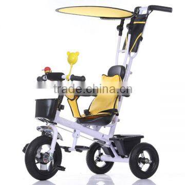 3 Wheels Hand Pushing Baby Tricycle,fashionable Hand-push Baby Tricycle With Canopy photo-4