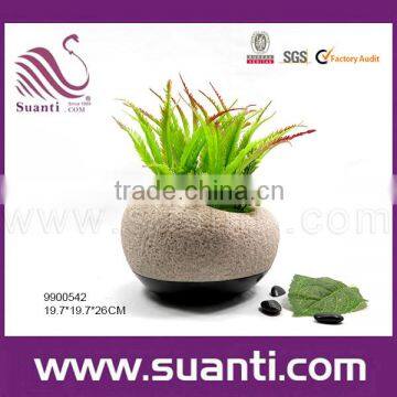 Stone polyresin flower pot