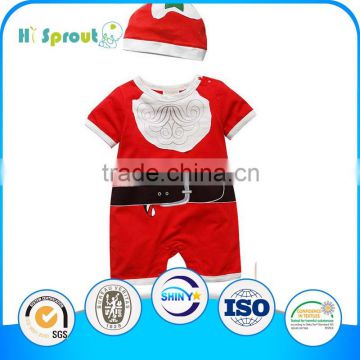 hot sale baby cartoon christmas romper soft and warm