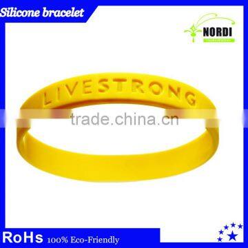Promotional Give Away Free Rubber Bracelet newest advertising silicon rubber bracelet