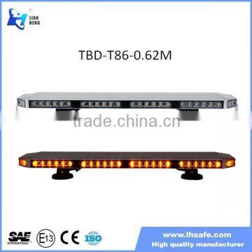 New Design High quality auto led slim light led Warning Mini Lightbar TBD-T86-0.62M