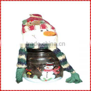 Funny resin snowman handmade large christmas swear jar