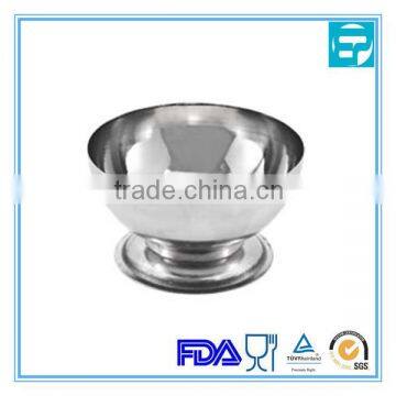 High quality stainless steel ice cream cone cups