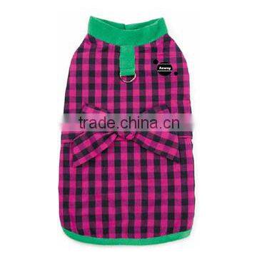 Best selling custom logo modern gingham wrap dog coat clothes pets product12