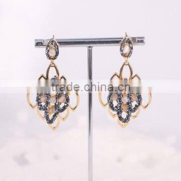 Crystal Zircon Fancy Stud Earring New Latest Gold Earring Designs Earring For Women