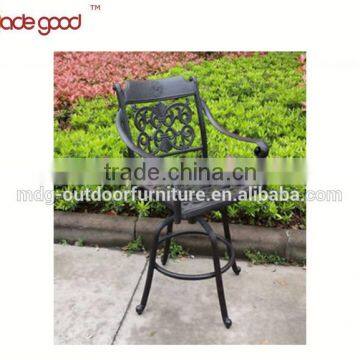 aluminum Siennabar bar tool high chair metal swivel rocker chair BK303