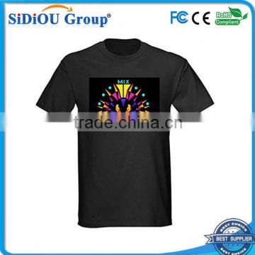 Cheap EL Visualizer Sound Activated LED T Shirt Wholesale