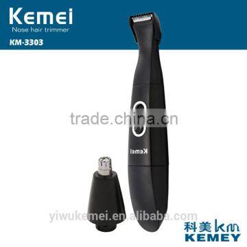 kemei nose hair trimmer 2 in 1 km3303