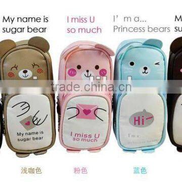 2012 cheap bear shaped cute pen bag