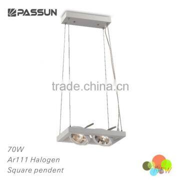 2 years warranty modern design aluminum halogen pendant light