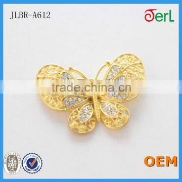 Women's Gender and Alloy Jewelry Main Material wholesale butterfly rhinestone brooch