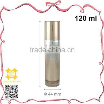 120ml pretty gold hot stamping cylinder MS lotion pump