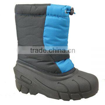 kids warm bean snow boots elastic stripe boots