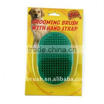 black pet bath brush