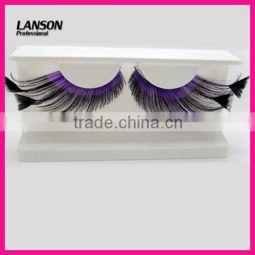 wholesale colorful feather false eyelash Y-023#