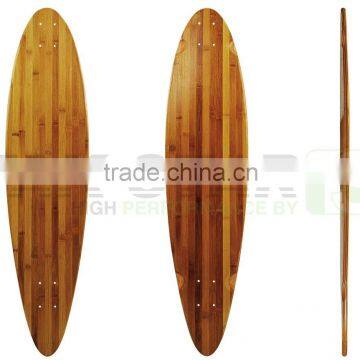 customize bamboo ply longboard decks pin tail bamboo decks