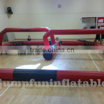 environment-friendly material inflatable start finish race track for kids