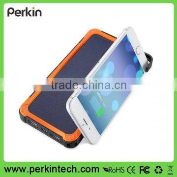 PS04 Promotional High Capacity Portable Solar Power Bank 12000mAh