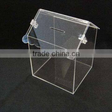 House-shaped Acrylic Donation Box