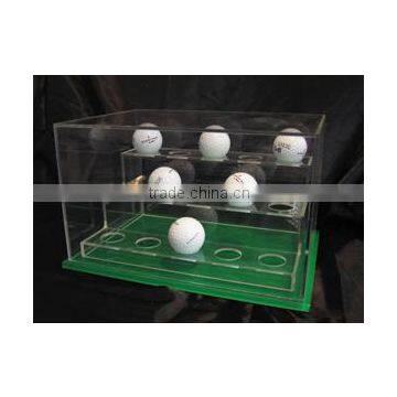 Acrylic Display Case for Golf Ball with Clear Cover Acrylic Display Stand for Golf Balls Acrylic Golf Ball Display Case