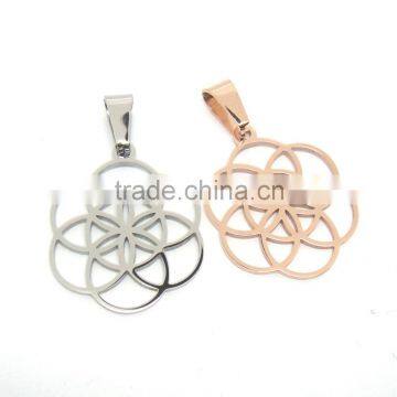 High quality 316l stainless steel seed of life pendant wholesale