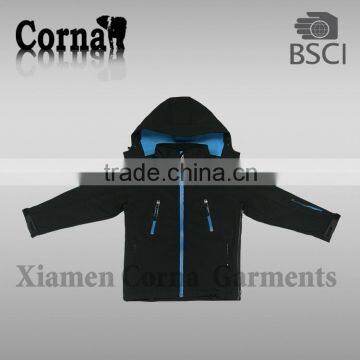 children softshell wear jacket&kid sport jacket in winter