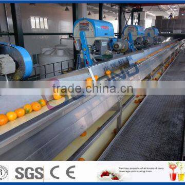 citrus processing line for produce orange juice