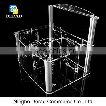 PC-D003N Transparent Acrylic Opening Free Computer System Unit Computer Tower