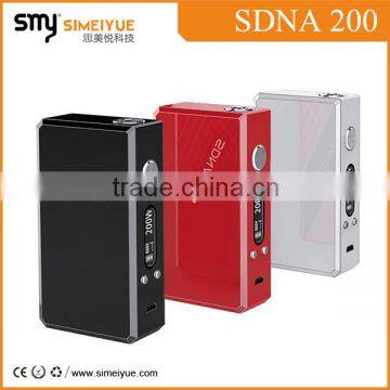 shenzhen SMY dna 200 mini temperature control box mod vt200 vaping mod dna 200w chip