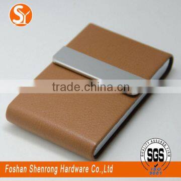 Vertical Leather Credit Card Case for Business Cards photo-4