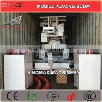 TOP! 13m 15m 17m 18m Mobile Hydraulic Concrete Placing Boom With Wheels/Spider Boom