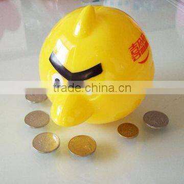 plastic bird shape money box