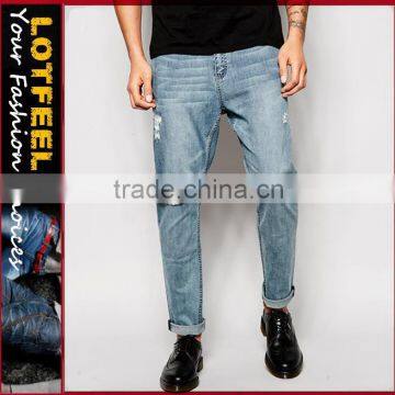 ripped jeans pants Distressed denim man jeans jeans and wholesale (LOTA060)