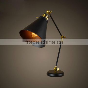 American Vintage Desk Lamp Metal Body With Metal Or Glass Lampshade Three Style Available Bedroom Study Room Table Lamp