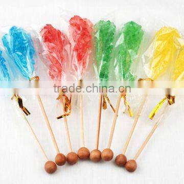 Hard Candy Rock Lollipop for Tea Coffee , Crystal Lollipop Swizzle Sticks photo-4